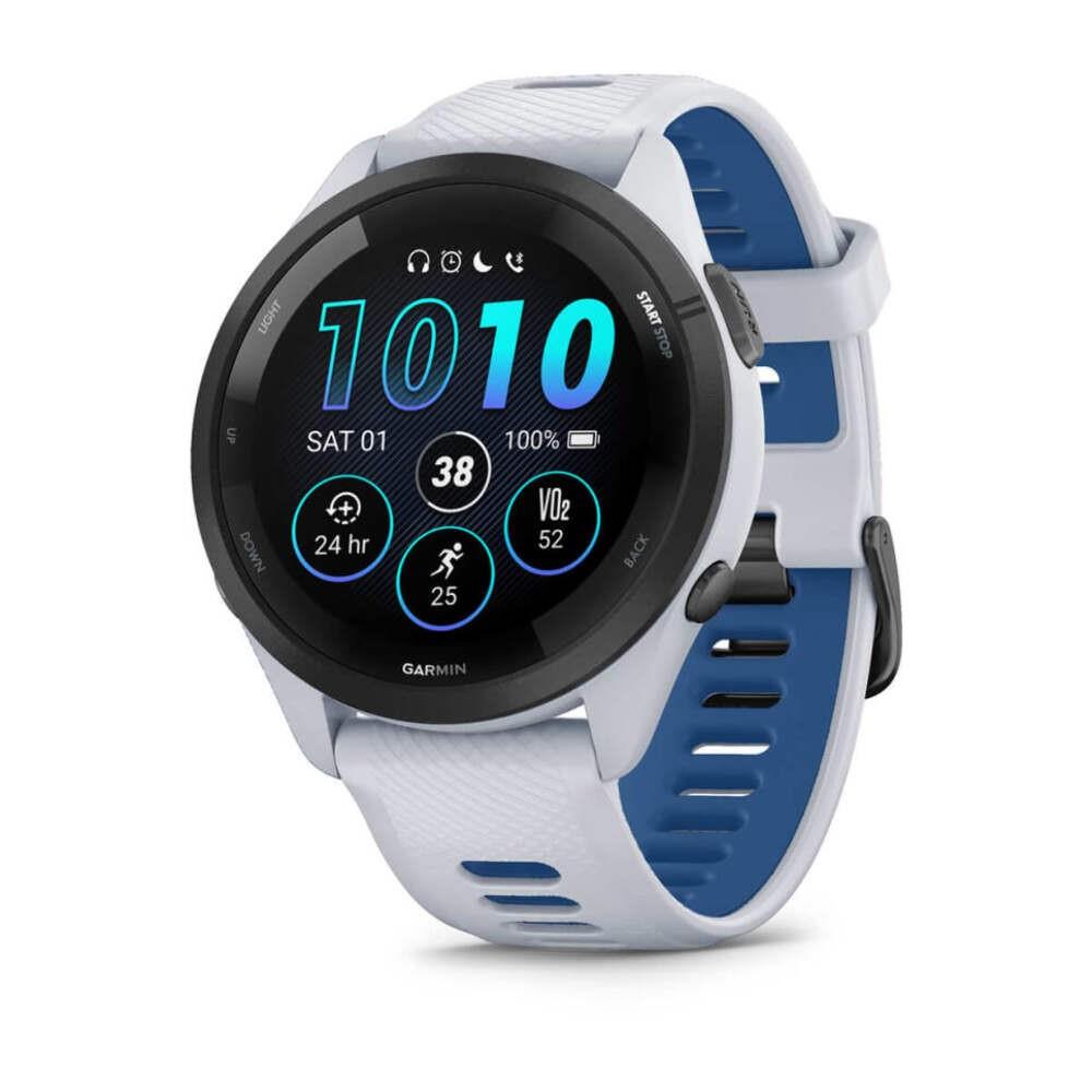 Garmin Forerunner 265 Sports Watch-whitestone/tidal Blue Free