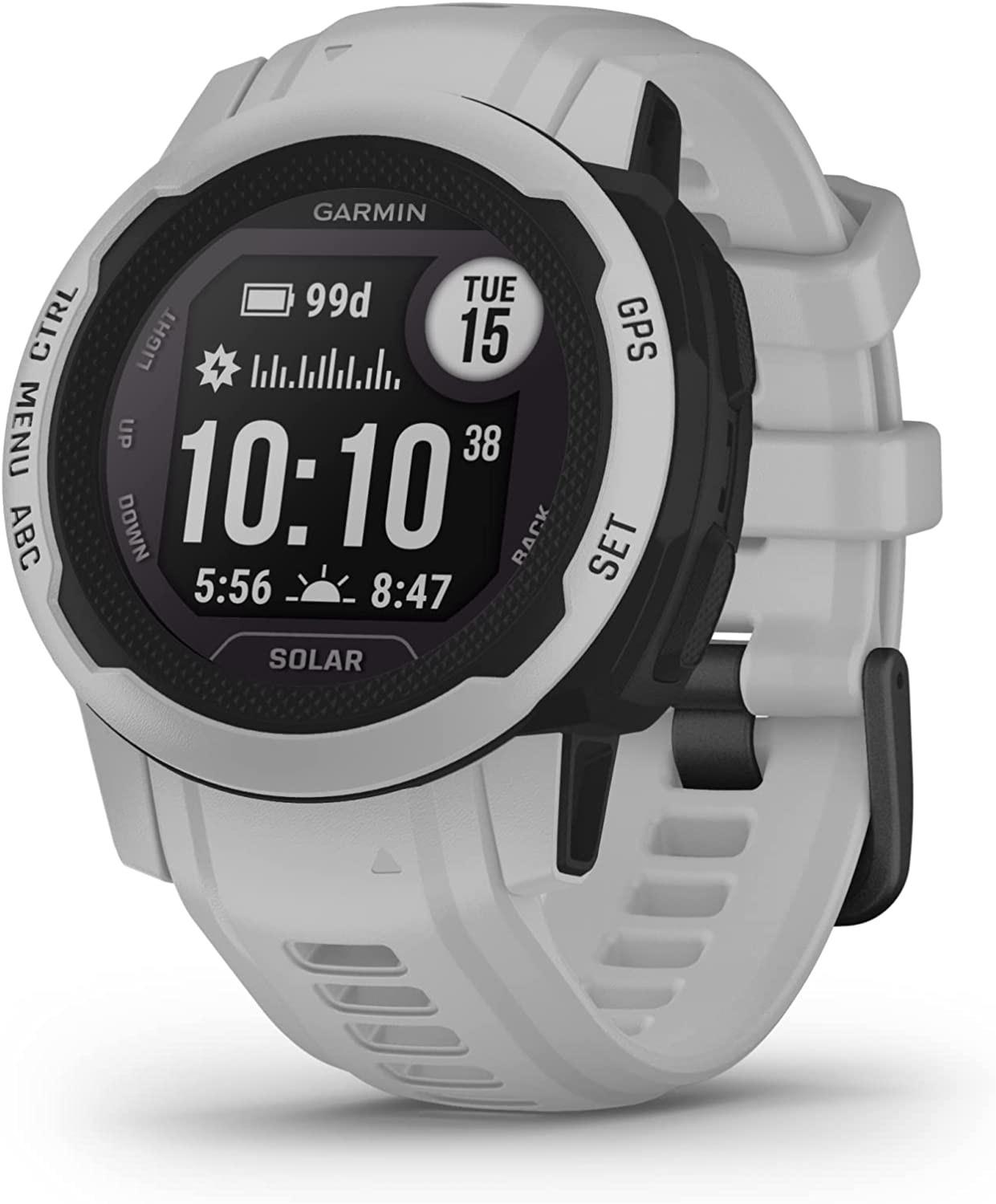 Garmin Instinct 2s Solar, Mist Gray, Rugged Gps Smartwatch
