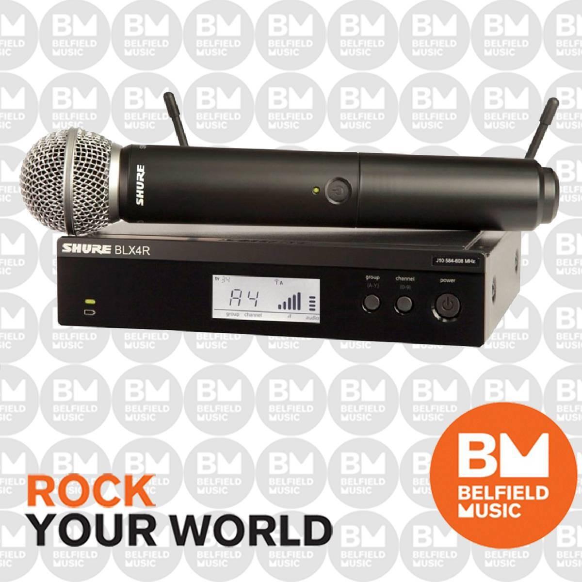 Shure Blx4r Wireless Microphone System Sm58 Handheld Vocal Mic –