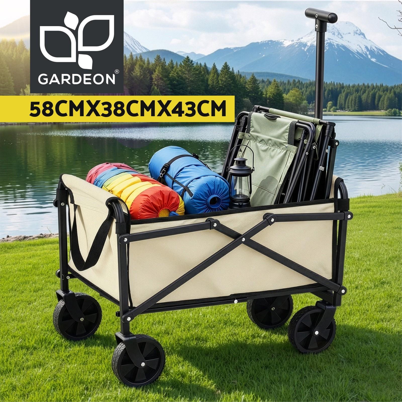 Gardeon Garden Cart Folding Trolley Camping Wagon Barrow Outdoor Beach