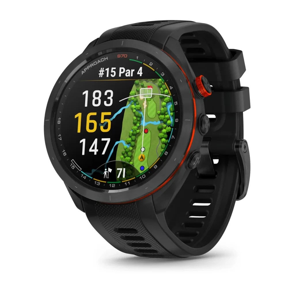 Garmin Approach S70 47mm Premium Golf Watch Gps Preloaded 43,000