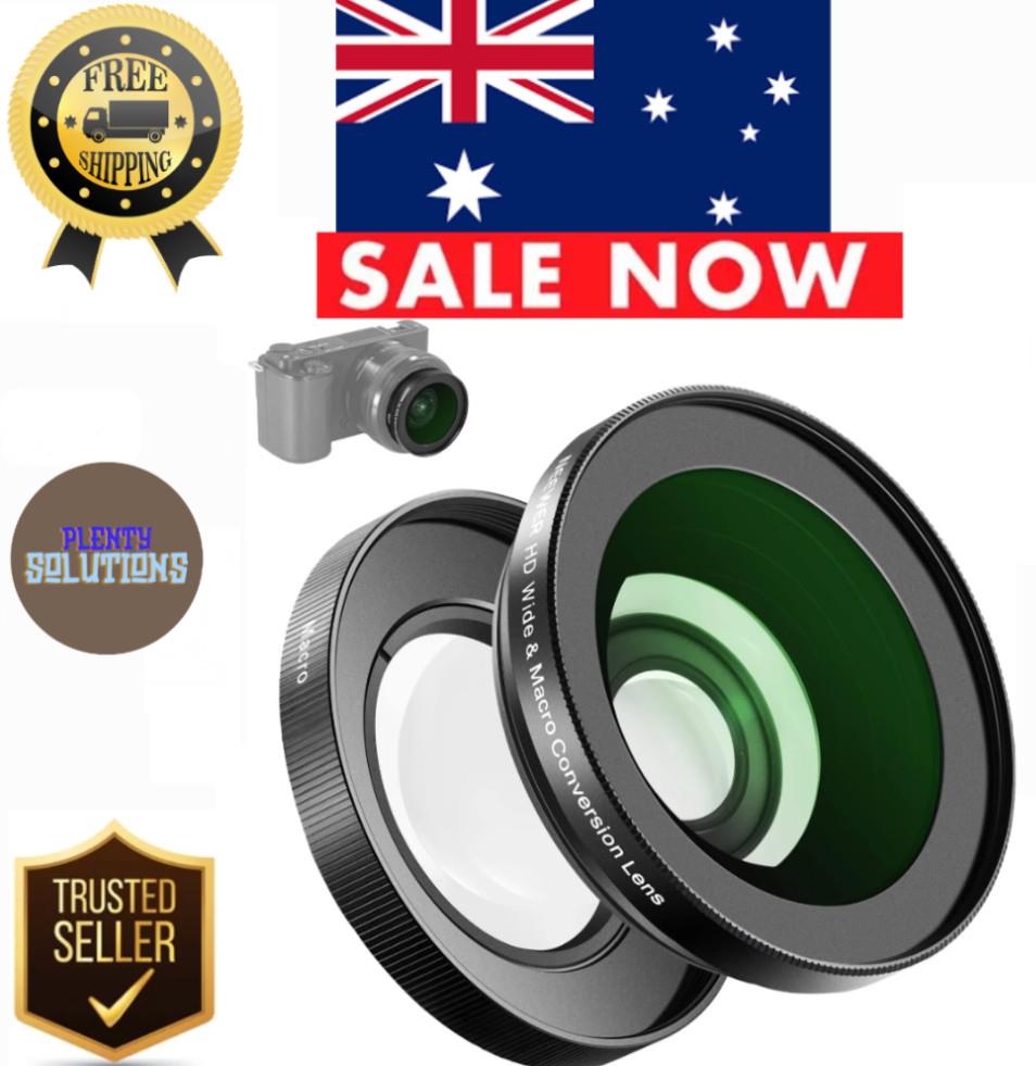 40.5mm Hd Wide Angle & 10x Macro Lens - Sony Zv-1f Zv-e10 A5000 A6000