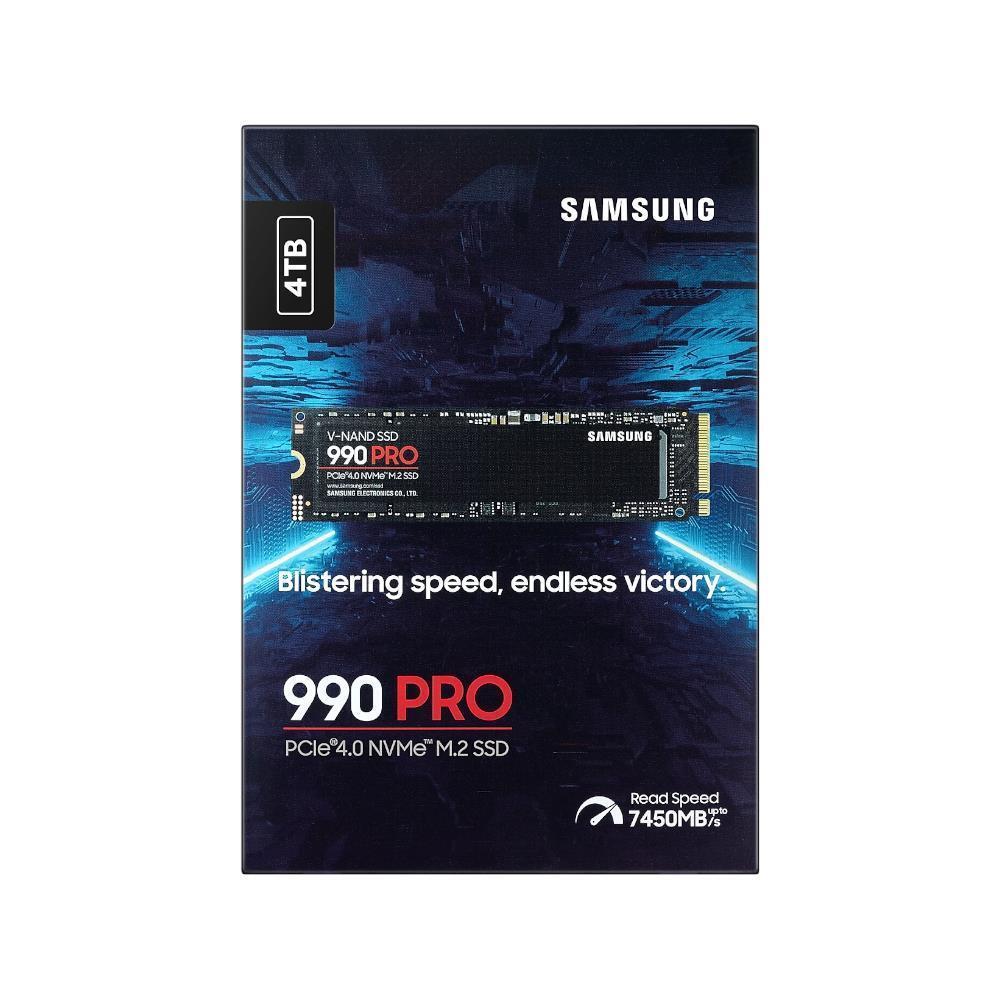 Samsung 990 Pro 4tb 7450mb/s Pcie Gen 4 Nvme M.2 (2280) Ssd