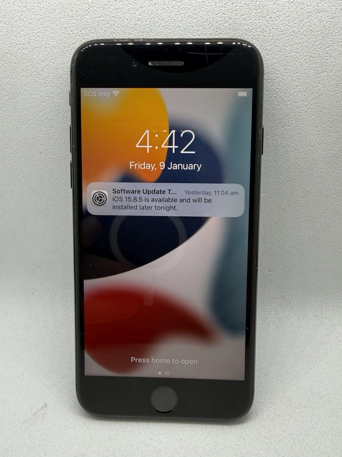 Used Apple Iphone 7 - 128gb - Jet Black (unlocked) A1778 (gsm) (au