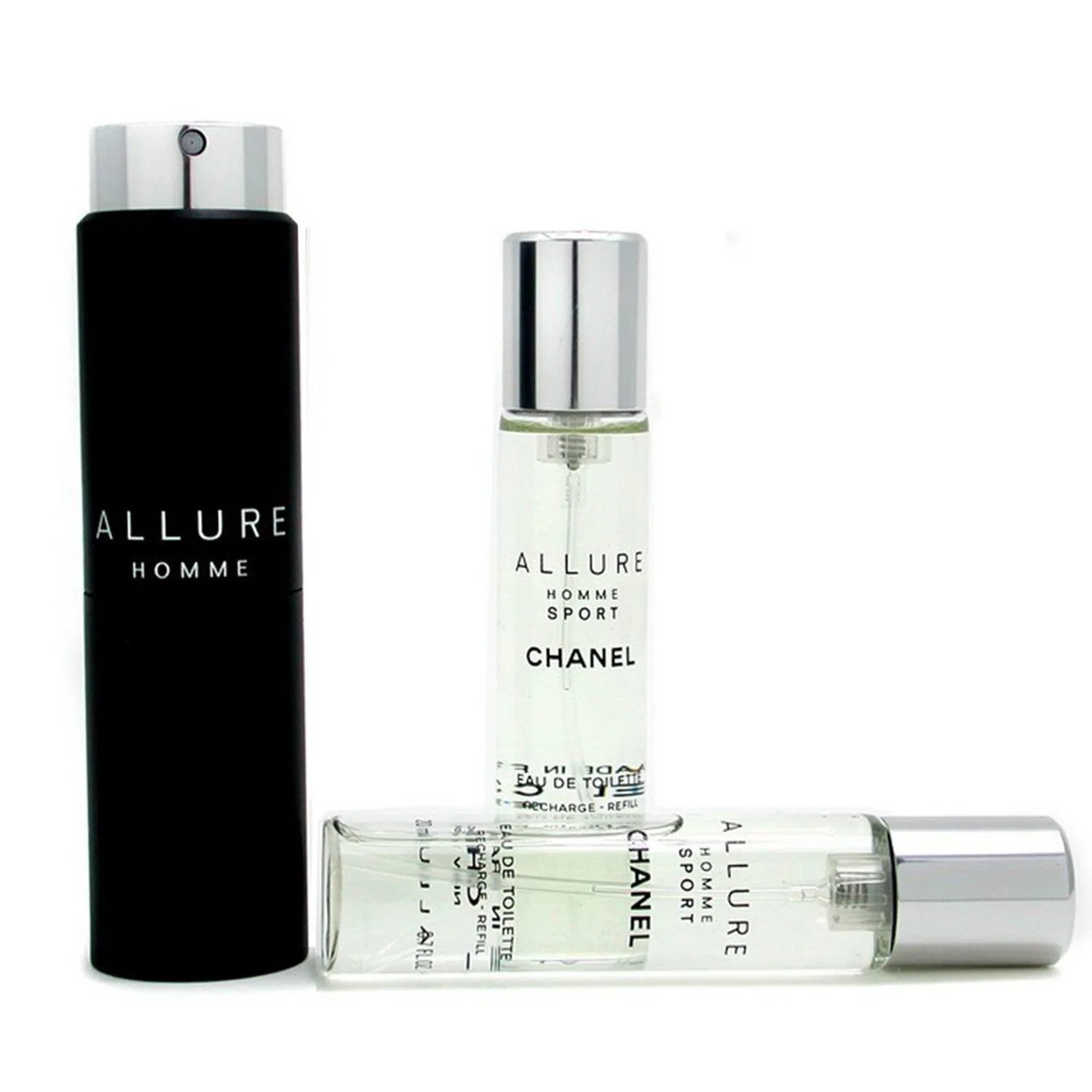 Chanel Allure Homme Sport Eau De Toilette Travel Spray (with Two