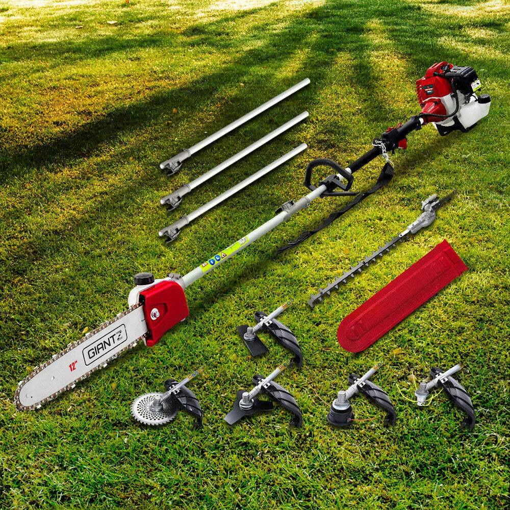 Giantz 62cc Pole Chainsaw Hedge Trimmer Brush Cutter Whipper Saw