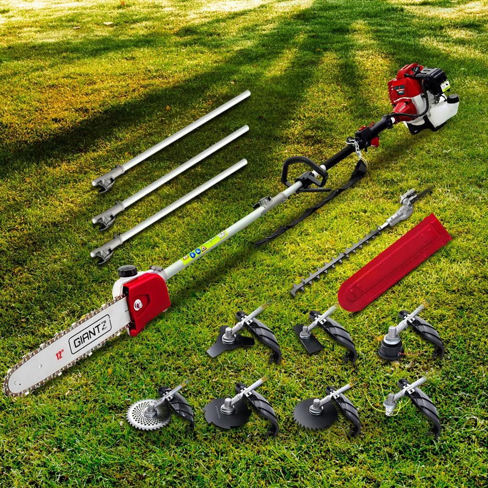 Giantz 62cc Pole Chainsaw Hedge Trimmer Brush Cutter Whipper Snipper