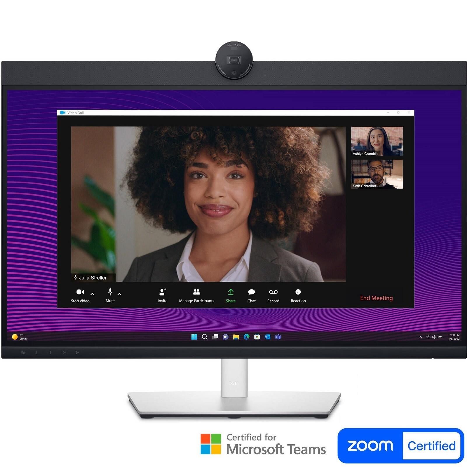 Dell P2724deb 27" Led Monitor Qhd 1440p 60 Hz 16:9 Ips Webcam Usb