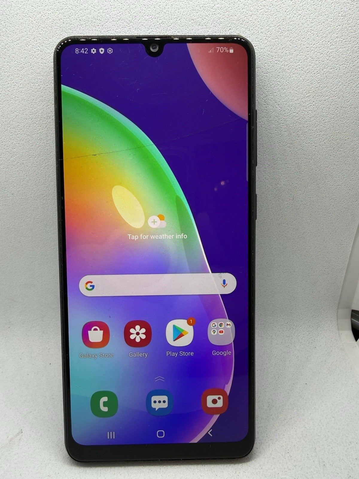 Used Samsung Galaxy A31 Sm-a315g 128 Gb Black Unlocked Cracked Screen