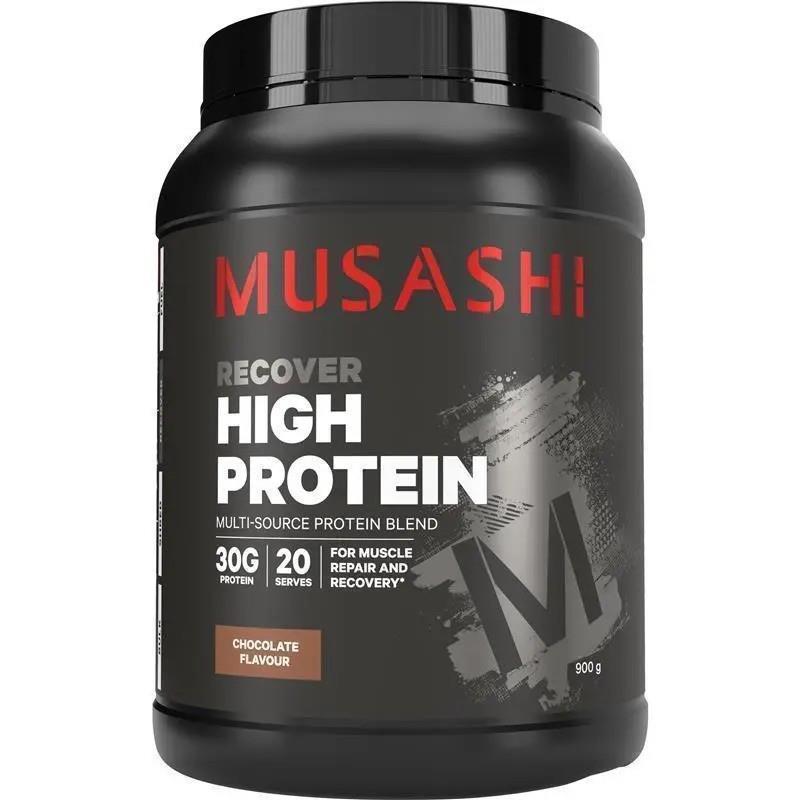 Musashi High Whey Protein Powder 900gram - 45 Servings - Chocolate