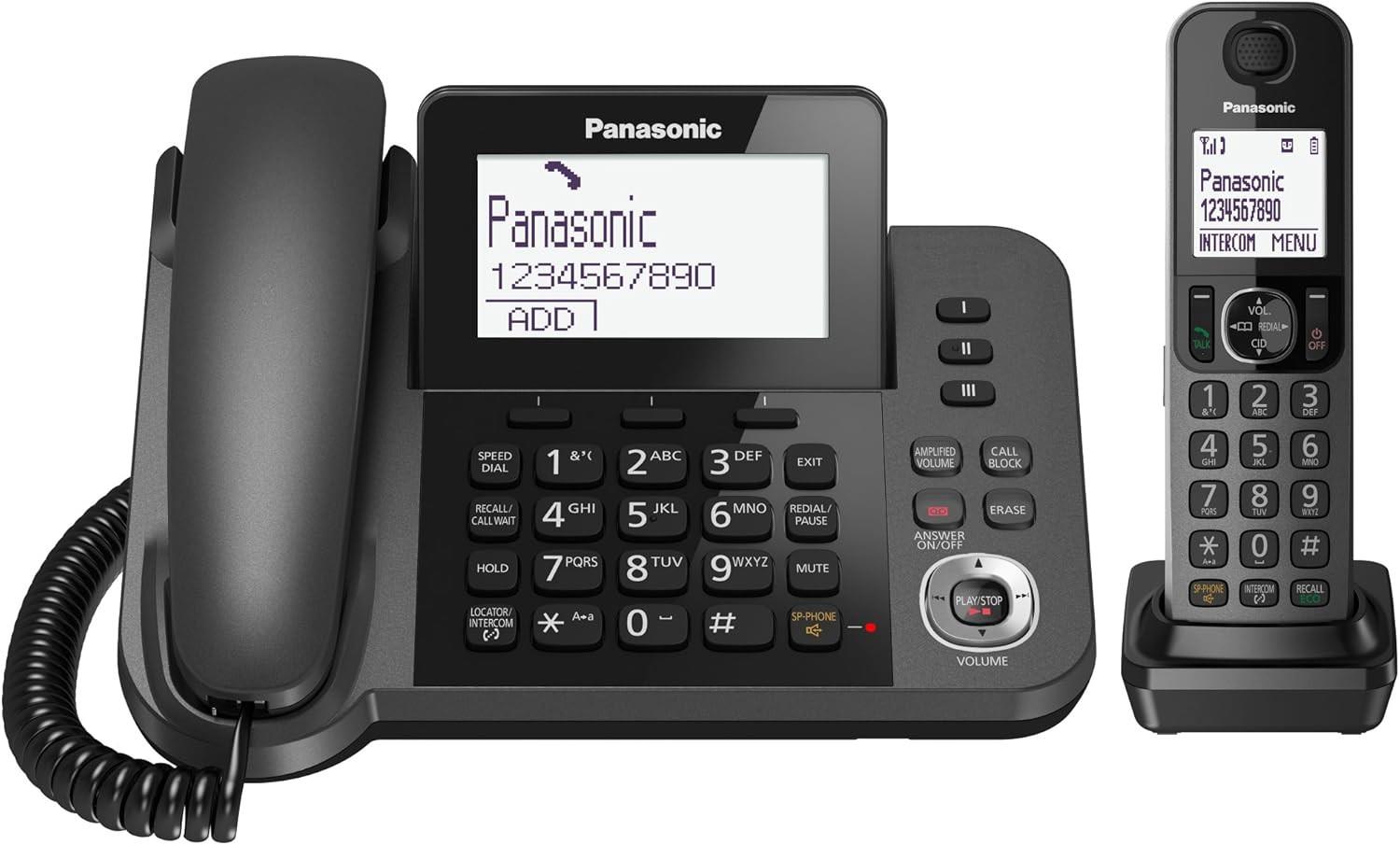 Panasonic Kx-tgf320 Corded And Cordless Home Office Telephone Kit With
