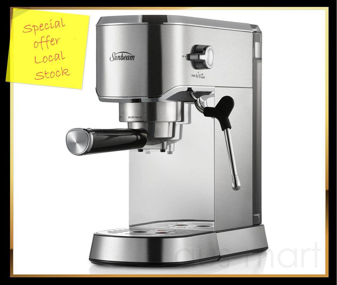Sunbeam Compact Barista Espresso Coffee Machine Emm2900ss + 1 Year