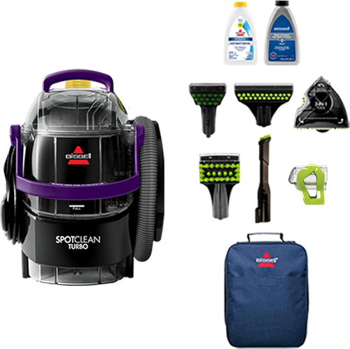 Bissell Spotclean Turbo + Antibac 33862 | Portable Carpet & Upholstery Washer...
