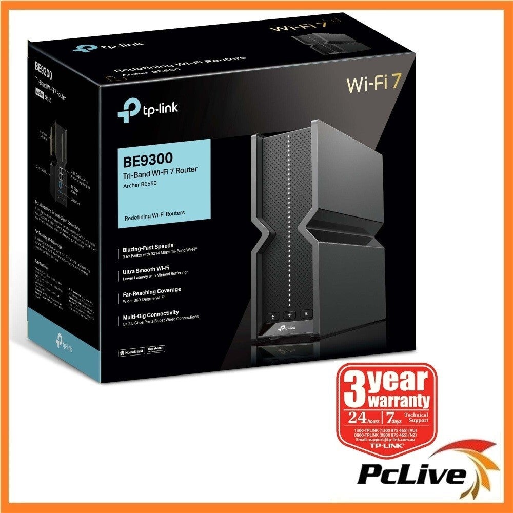 Tp-link Archer Be550 Be9300 Tri-band Wi-fi 7 Wireless Router Gaming