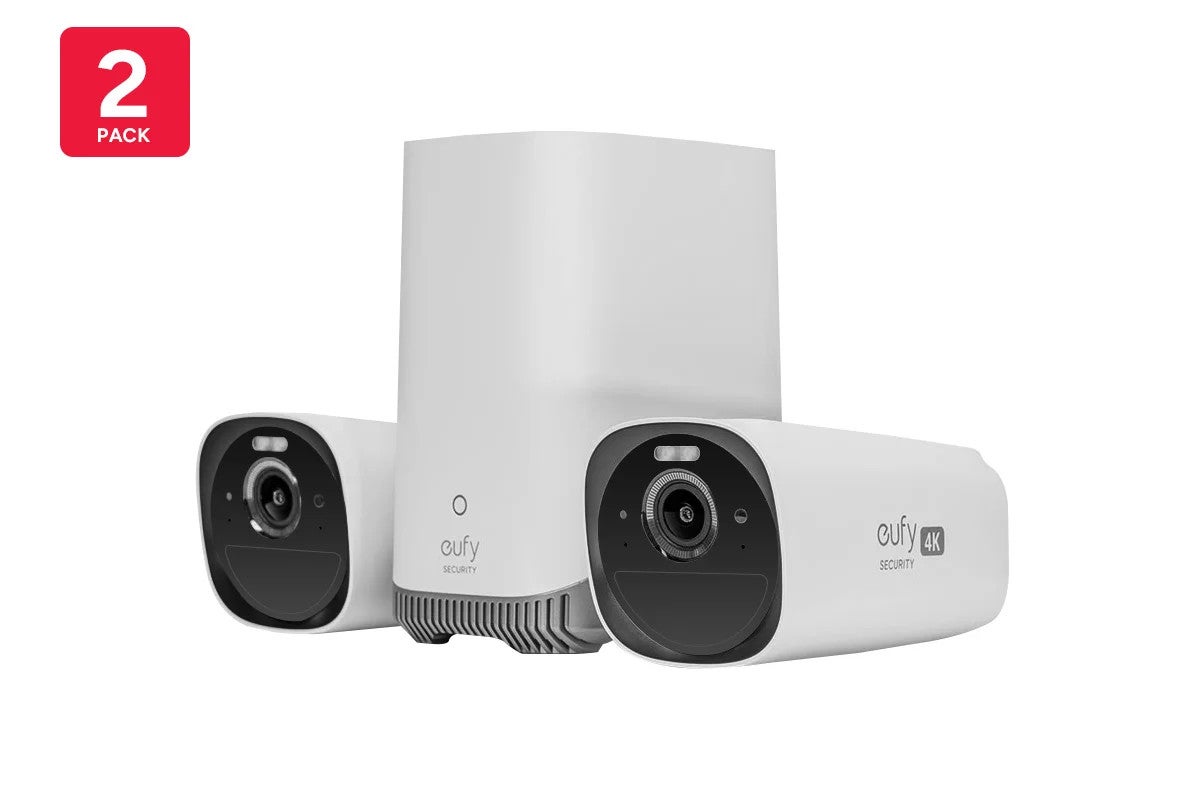 Eufy Eufycam 3 4k Wireless Home Security System (2 Pack), White,
