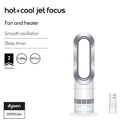Dyson Am09 Hot+cool™ Jet Focus Fan Heater (white/silver)