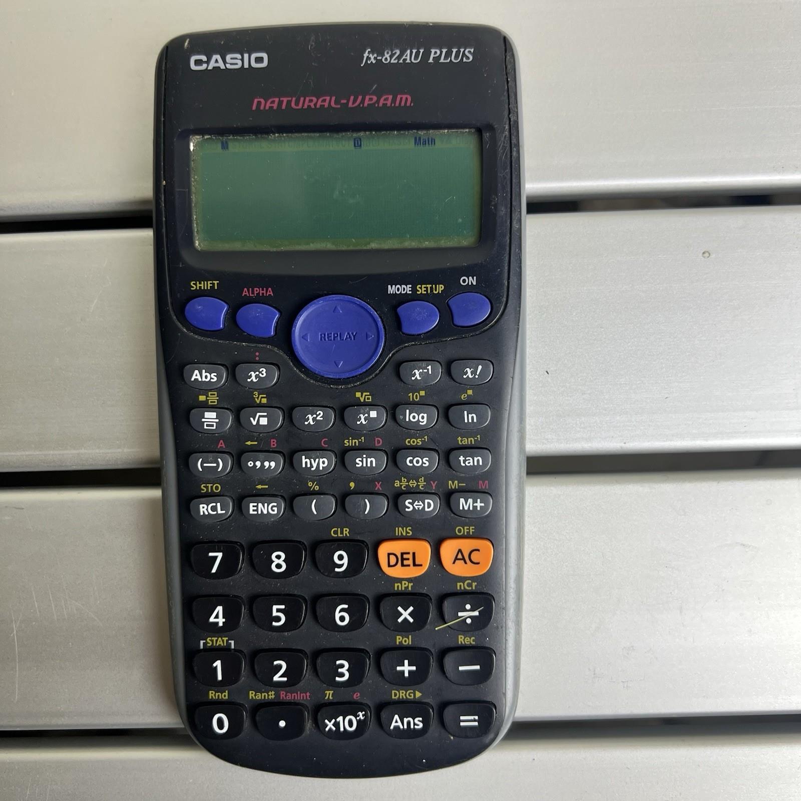 Casio Fx82au Plus Ii Scientific Calculator Working No Cover Free