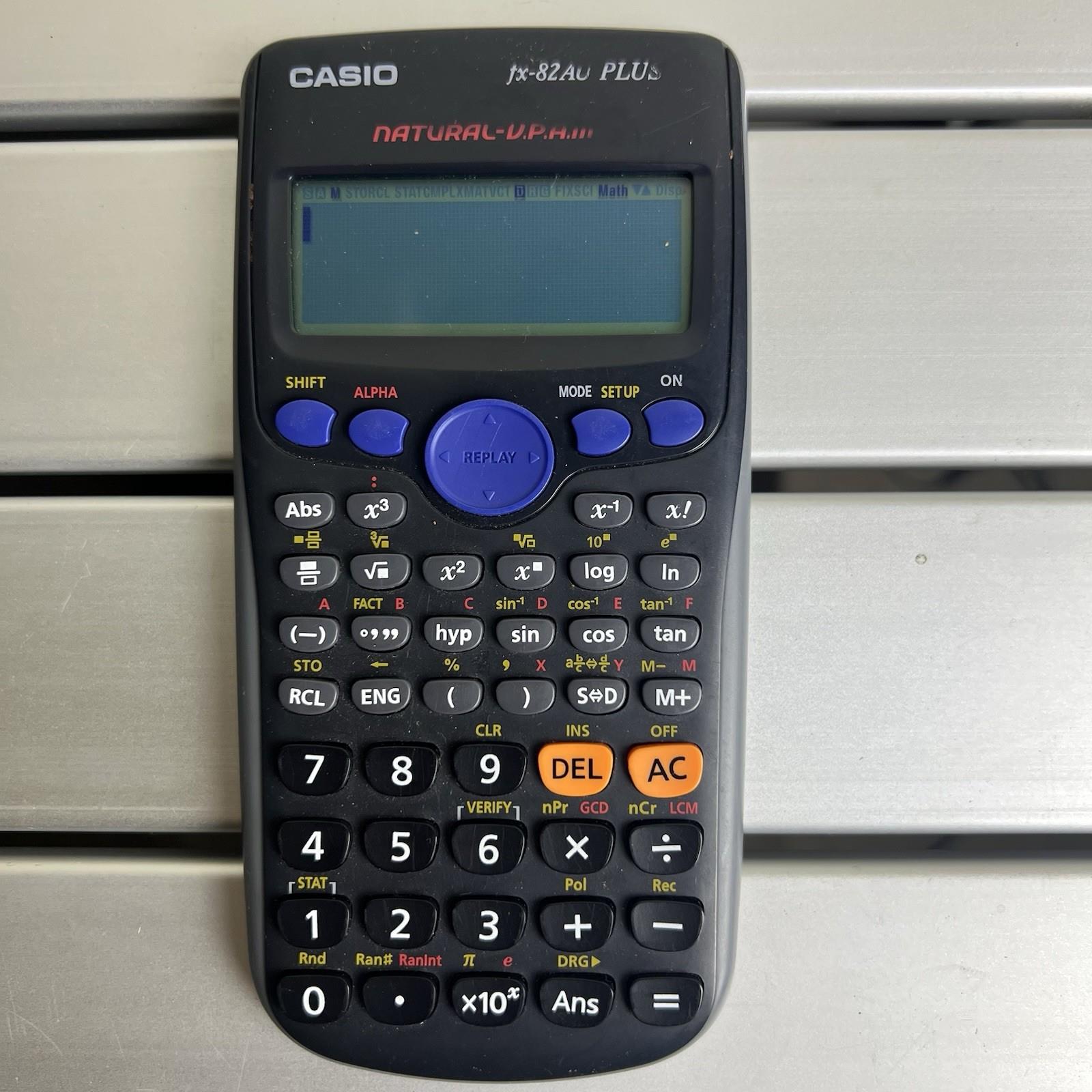 Casio Fx82au Plus Ii Scientific Calculator Working No Cover Free