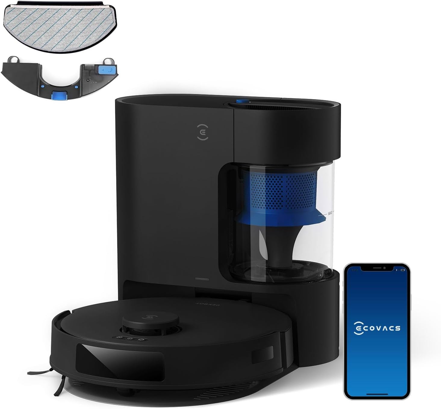 Ecovacs Deebot N20 Plus Robot Vacuum Cleaner And Mop,8000pa Strong