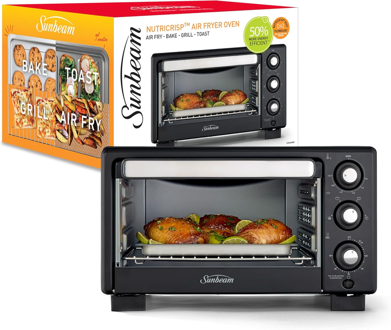 Sunbeam Nutricrisp Air Fryer Oven | Air Fry, Grill, Bake, Roast | Energy Efficie