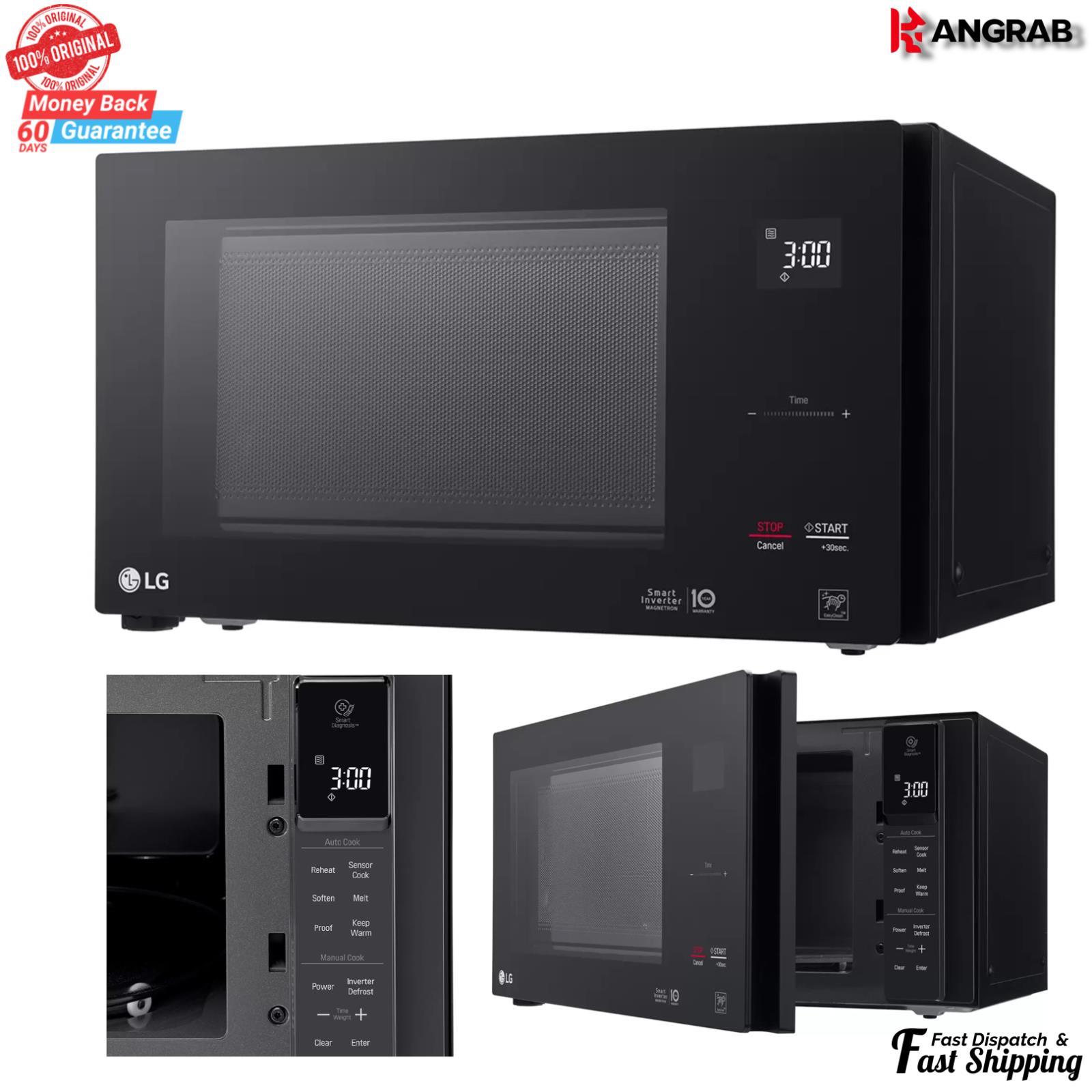 Lg Neochef 42l Microwave Ms4296obc Smart Inverter Black Au Seller