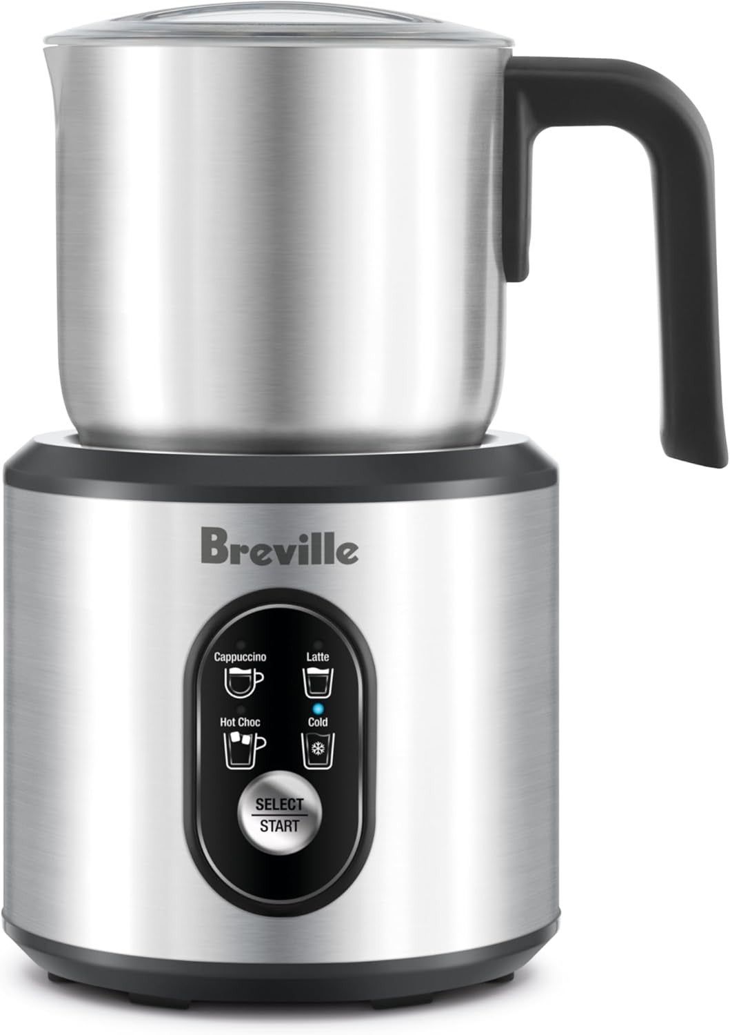 Breville, The Choc & Cino Milk Frother, Brushed Stainless Steel,
