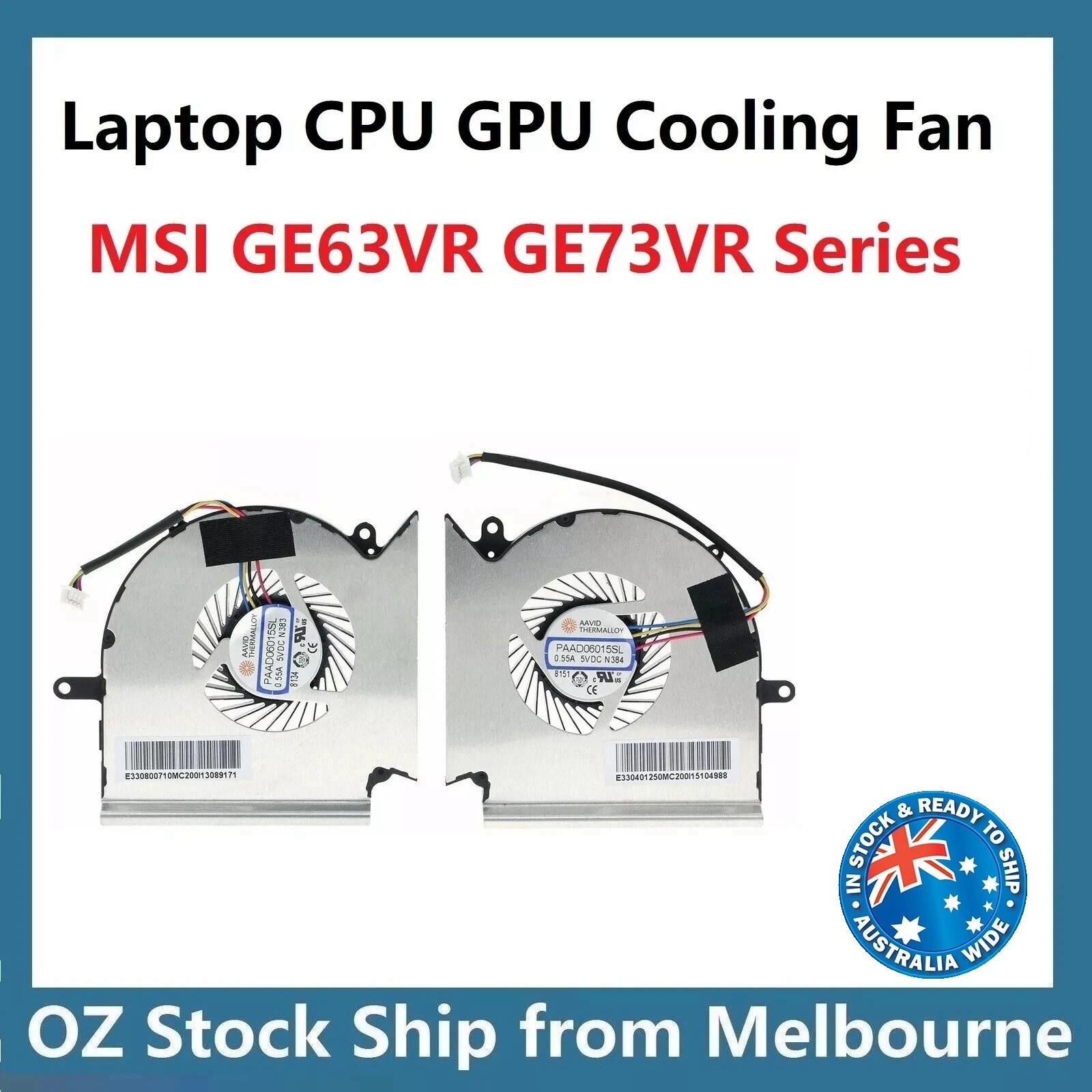 Cpu Gpu Cooling Fan Msi Raider Ge63vr Ge73vr Ge75 Gl63 Gl73 Gl75 Gp63 Gp73 Gp75
