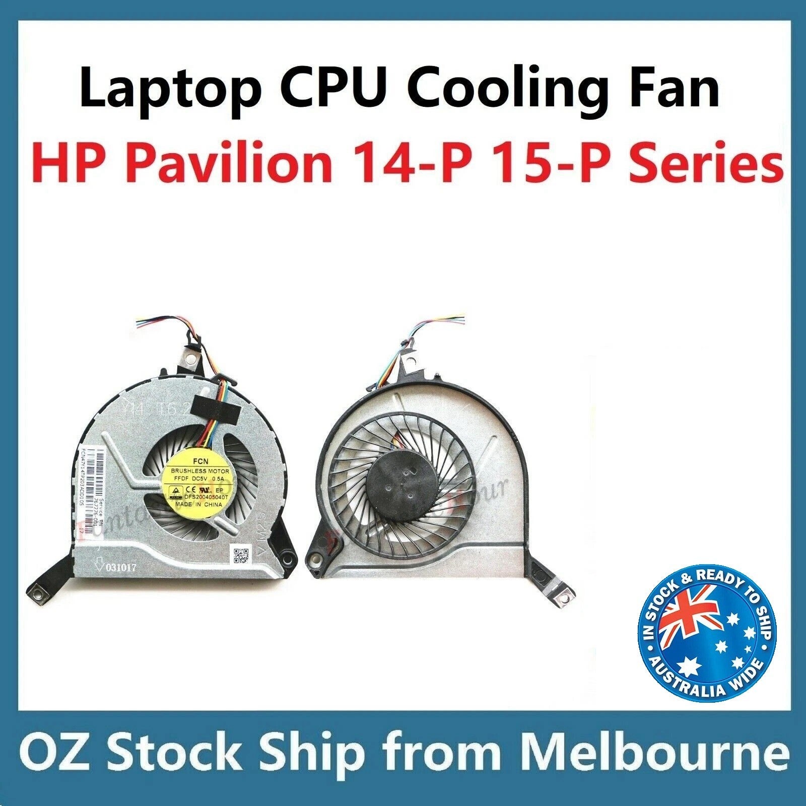 Laptop Cpu Cooling Fan For Hp Pavilion 15-p, 15-p?tx/tu/au 15-p003tu