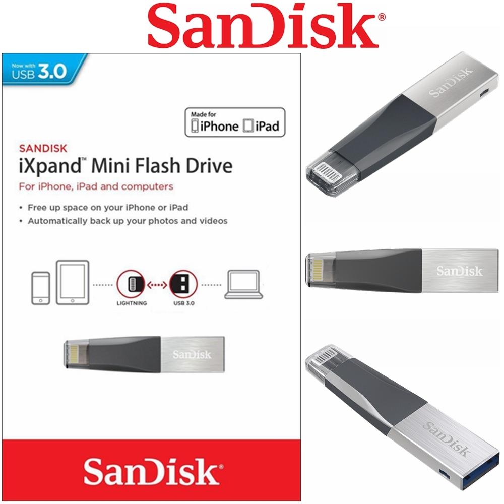 Sandisk Ixpand Flash Drive Mini Usb 3.0 32g 64g 128gb 16g Memory For Iphone Ipad