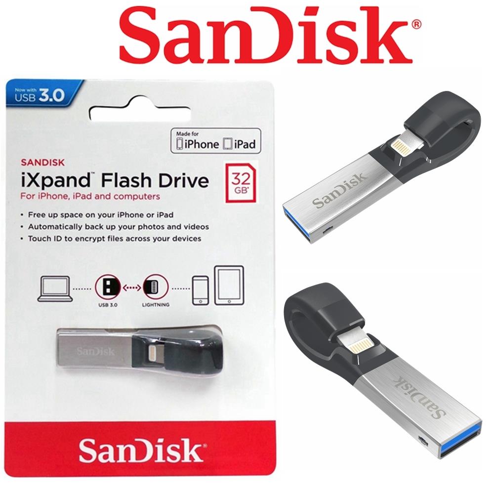 Sandisk Ixpand Flash Drive Usb 3.0 32gb 64gb 128gb 256g 16g Memory For Iphone