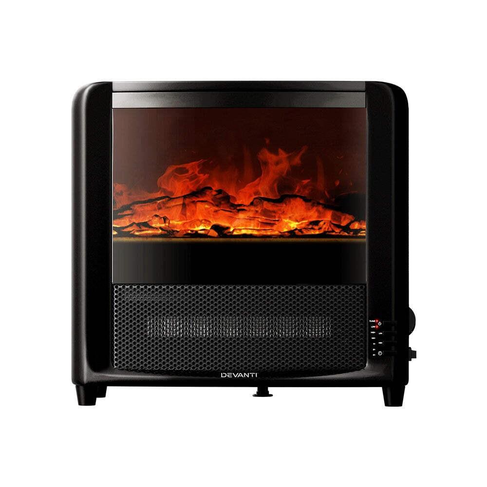 Devanti Electric Fireplace Fire Heaters 2000w