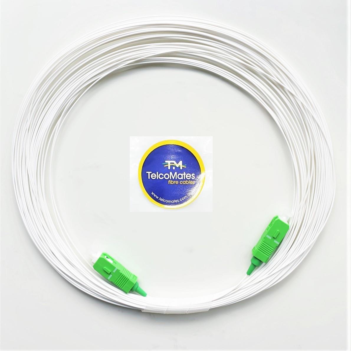 Nbn Fibre Optic Cable Patch Cord Ultra Thin (5m) For Ntd Modem To Pcd Wallbox