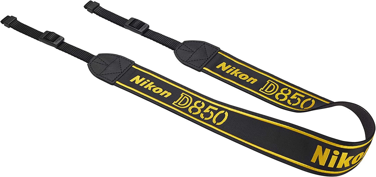 Nikon Japan Camera Neck Official Strap An-dc18 For D850 Black Yellow