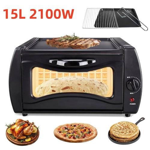 15l Mini Electric Oven Grill Roaster Toaster For Pizza Cake Bread Pastry Baking