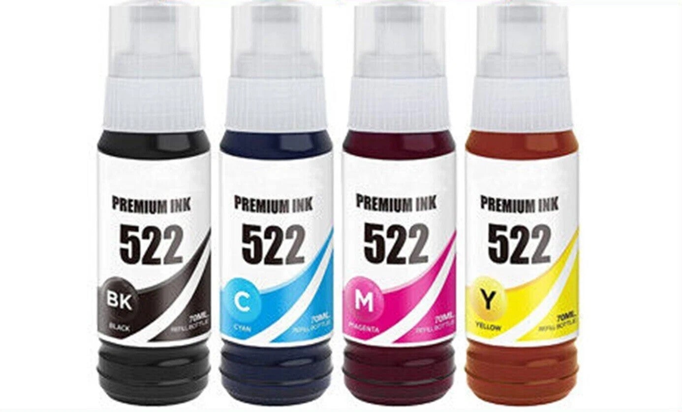 Compatible T522 522 Ink Bottle For Epson Ecotank Et2810 Et1110 Et1810 Et4700