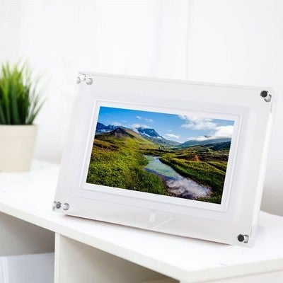 Acrylic Digital Photo Frame Led Colorful Light Acrylic Digital Video Frame