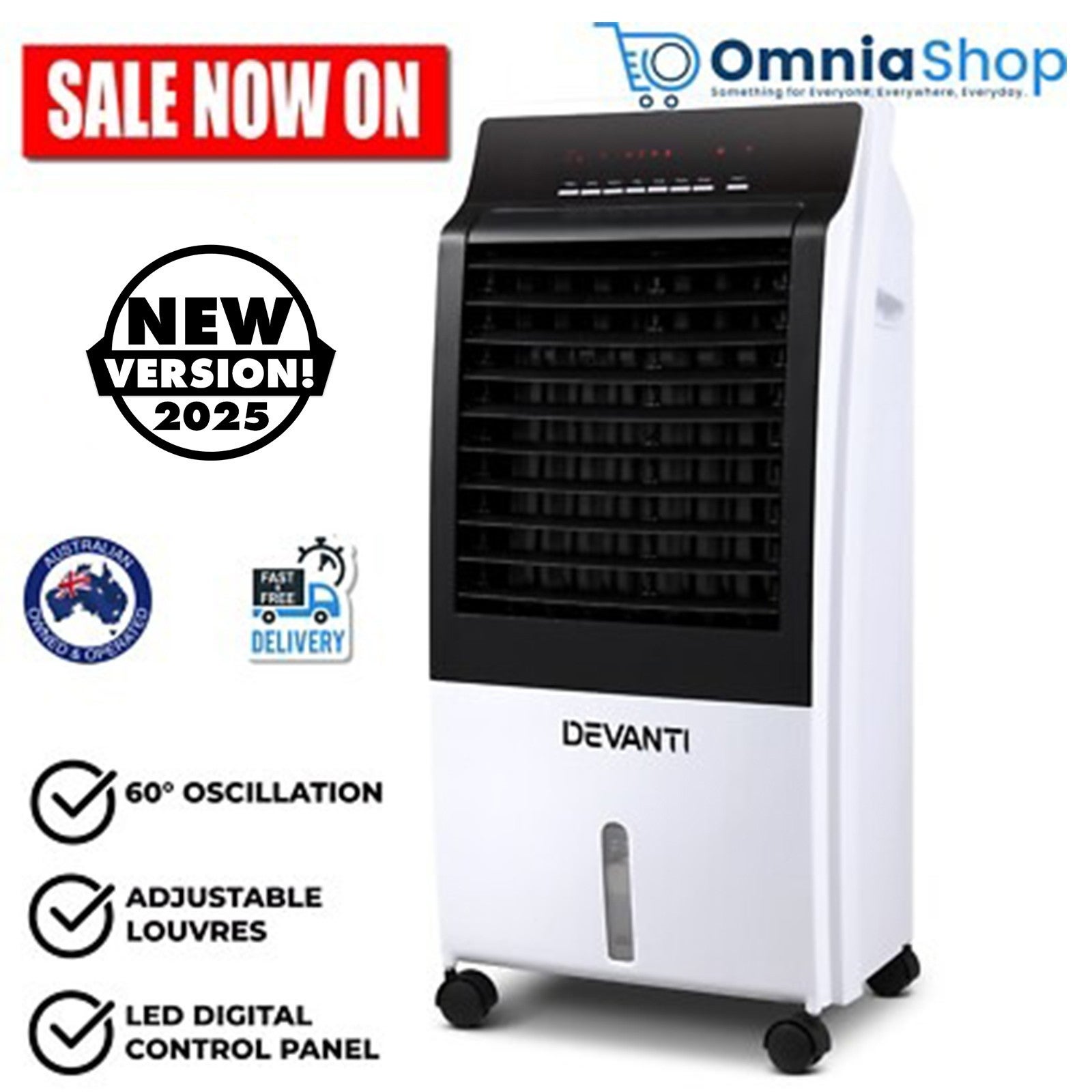 Devanti Air Conditioner Evaporative Air Conditioner Portable Air Conditioner