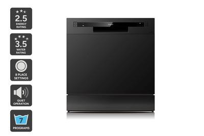 Kogan Benchtop Dishwasher (8 Place, Black), Dishwashers, Appliances
