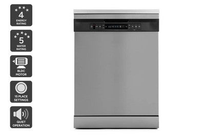 Kogan 60cm Freestanding Dishwasher (15 Place, Stainless Steel), Dishwashers,