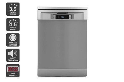 Kogan 60cm Freestanding Dishwasher (14 Place, Stainless Steel), Dishwashers,
