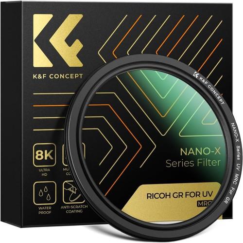 K&f Concept Uv Filter For Ricoh Gr Ii, Gr Iii, Gr Iiix, Gr Iiix Hdf Cameras