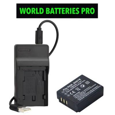 Battery + Charger For Panasonic Lumix Dmc-tz5 Dmc-tz11 Dmc-tz15 Dmc-tz50 Camera