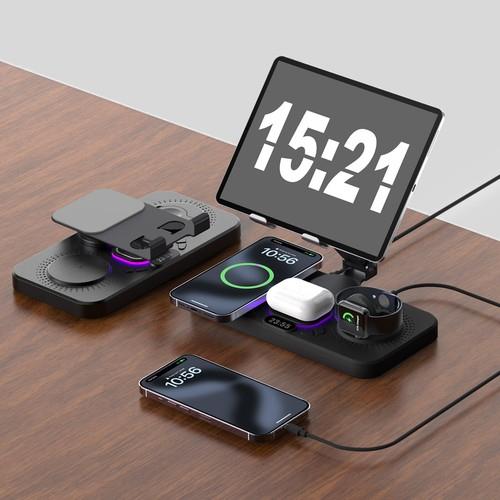 Au Multifunctional Fast Wireless Charger For Apple Watch Ultra3 S11 Iphone 17 16