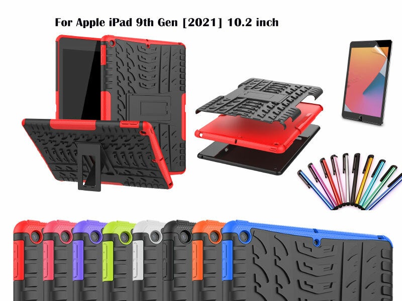 Heavy Duty Tradesman Stand Case For Apple Ipad 9th Generation [2021] 10.2-inch