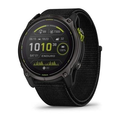 Garmin Enduro 3 –51 Mm Solar, Sapphire Carbon Gray Dlctitanium Black Nylon Strap