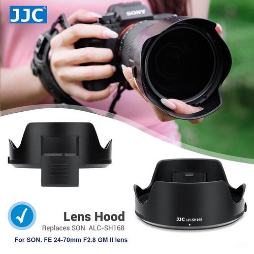Reversible Alc-sh168 Lens Hood For Sony Fe 24-70mm F/2.8 Gm Ii Lens (sel2470gm2)