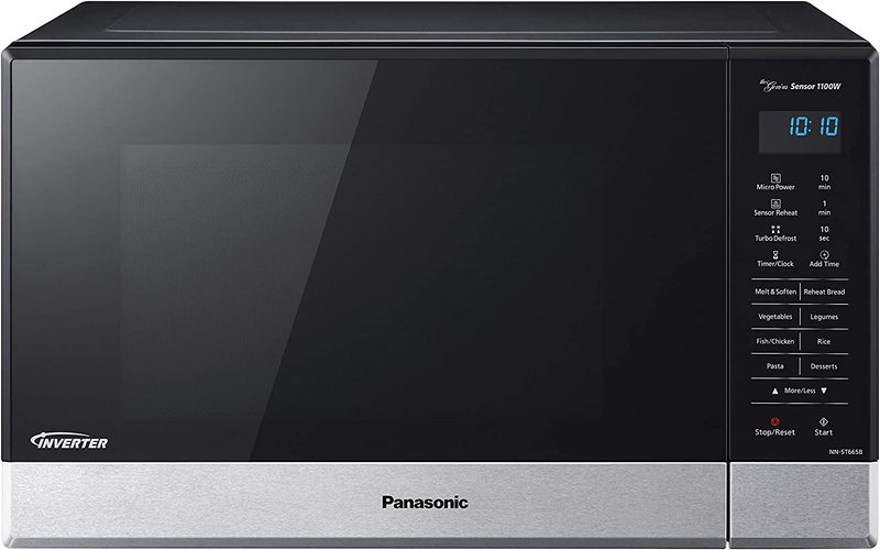 Panasonic 32l 1100w Inverter Sensor Microwave Oven, Black (nn-st665bqpq)
