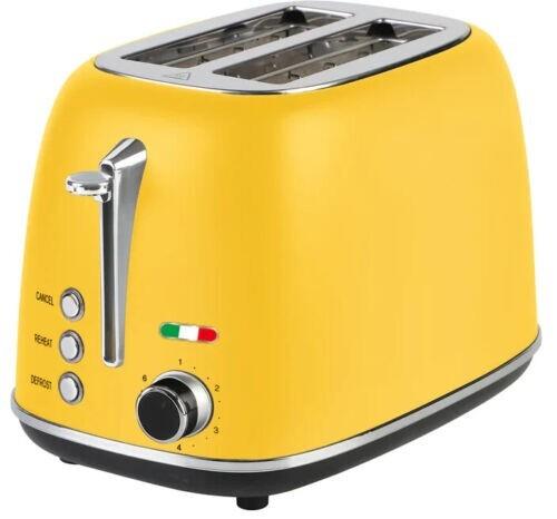 Vintage Electric 2 Slice Toaster Stainless Steel (yellow)
