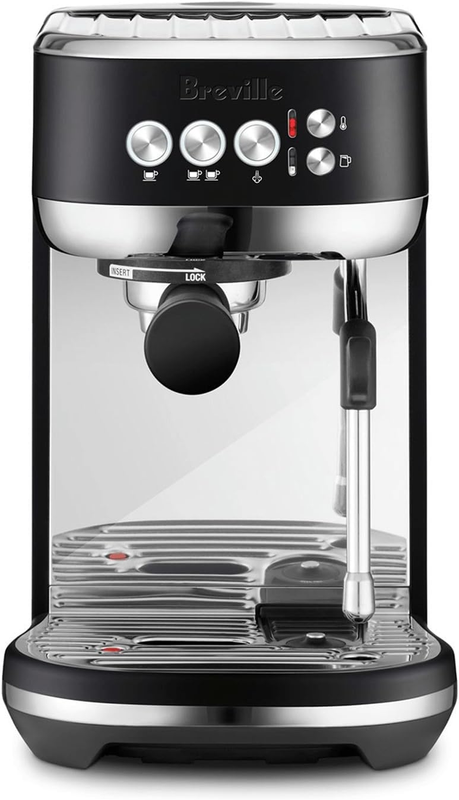 Breville The Bambino Plus Espresso Machine, Black Truffle, Bes500btr