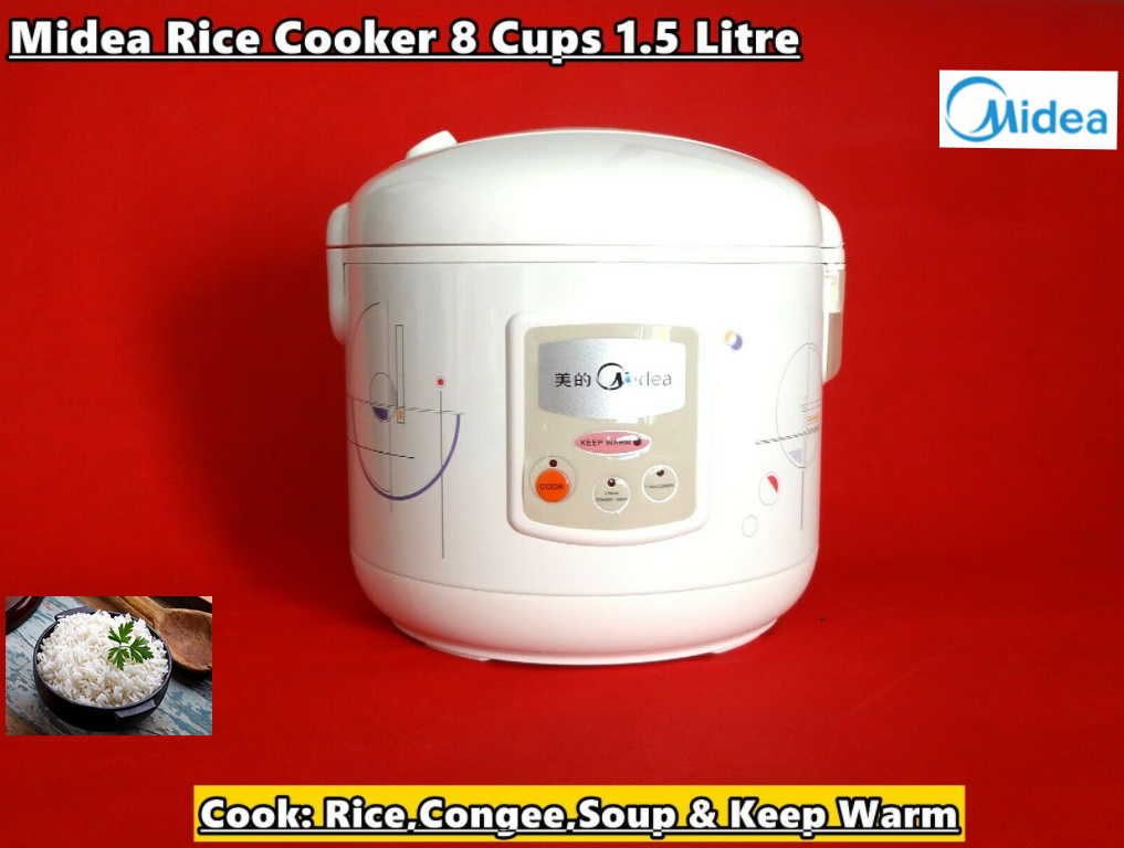 Midea Deluxe Logic Multi-function Rice Cooker Rice Congee Soup (8 Cups/1.5l)